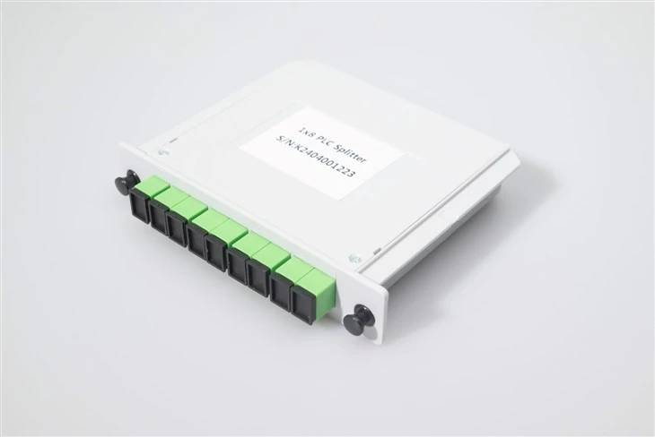 2*8 PLC Fiber Optic Splitter Cassette SC APC