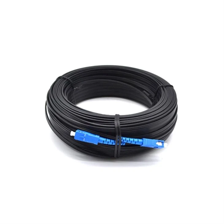 SC/UPC għal SC/UPC FTTH Drop Cable Garża Kurdun Singlemode Simplex LSZH